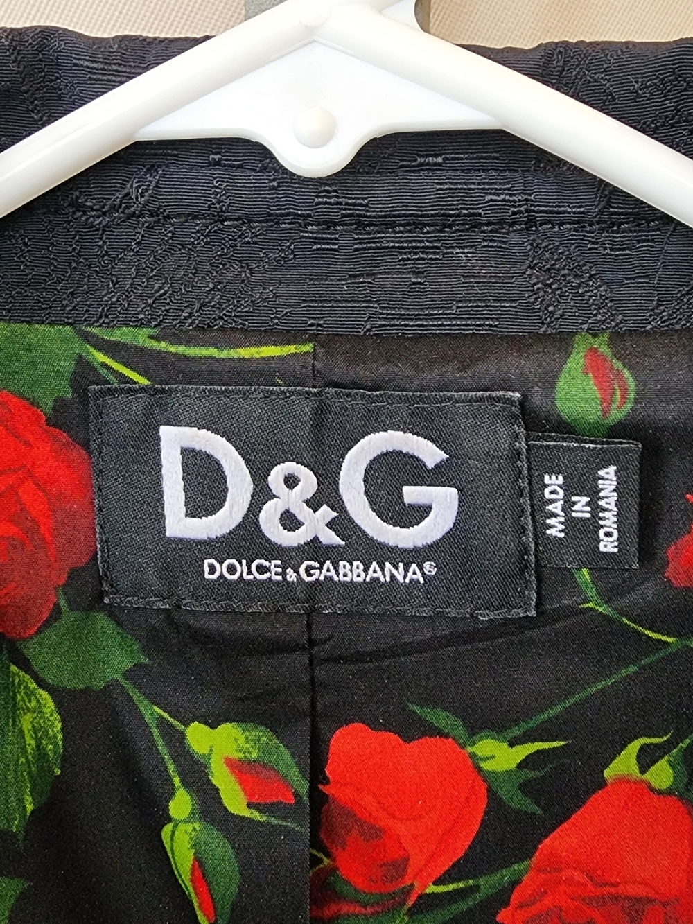 D&G Dolce & Gabbana Women's Black Textured Belted Jacket Size IT40 - Picture 5 of 9